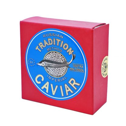 Sturgeon caviar in gift box